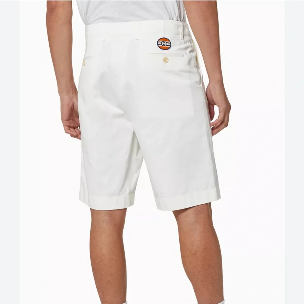 Gucci Men's shorts authentic gucci men's drill shorts dress short with logo
